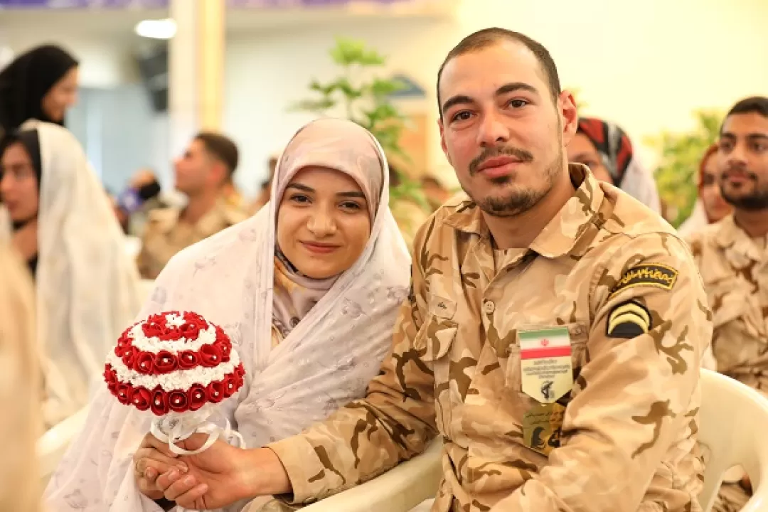 جشن وصال برای ۴۲زوج سرباز قرارگاه عملیاتی شهیدناصری