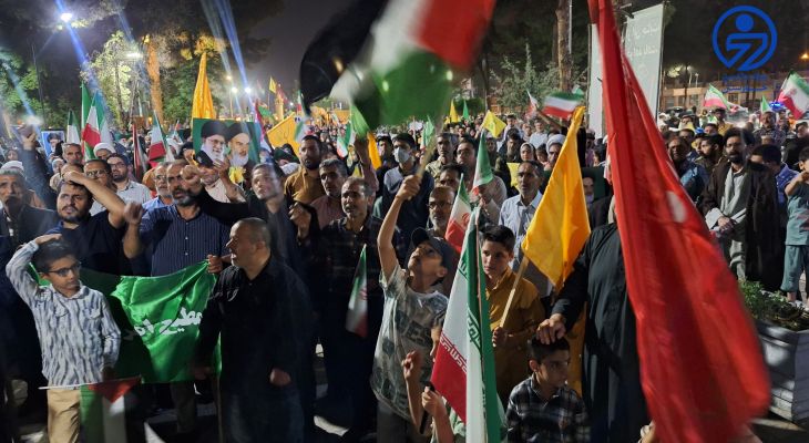 اجتماع مردم بیرجند در حمایت از نیروهای مسلح