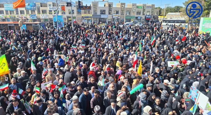 راهپیمایی ۲۲ بهمن در بیرجند برگزار شد