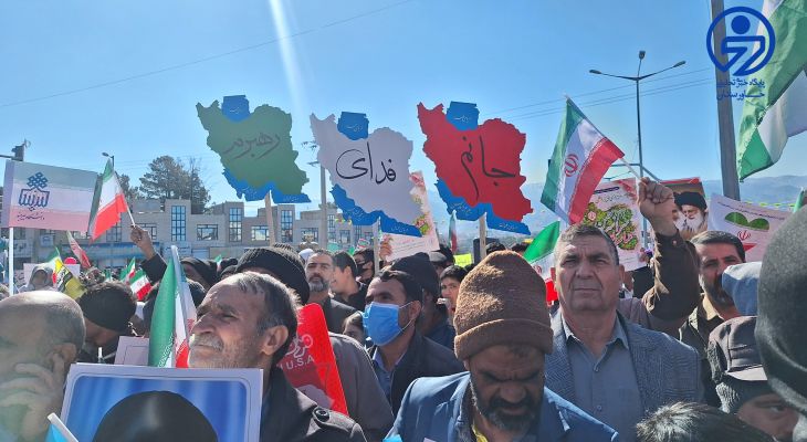 راهپیمایی جشن انقلاب در خراسان‌جنوبی