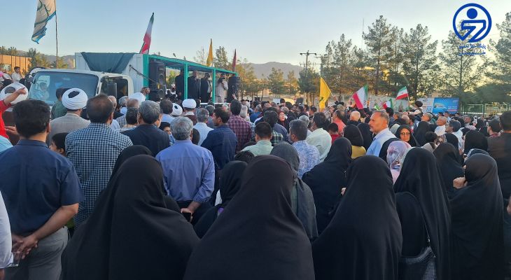 راهپیمایی مهمانی کیلومتری غدیر در خراسان‌جنوبی